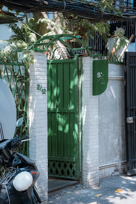 2 : img_0 - Green garden gate with 2/12 sign representing curated nature and lifestyle content